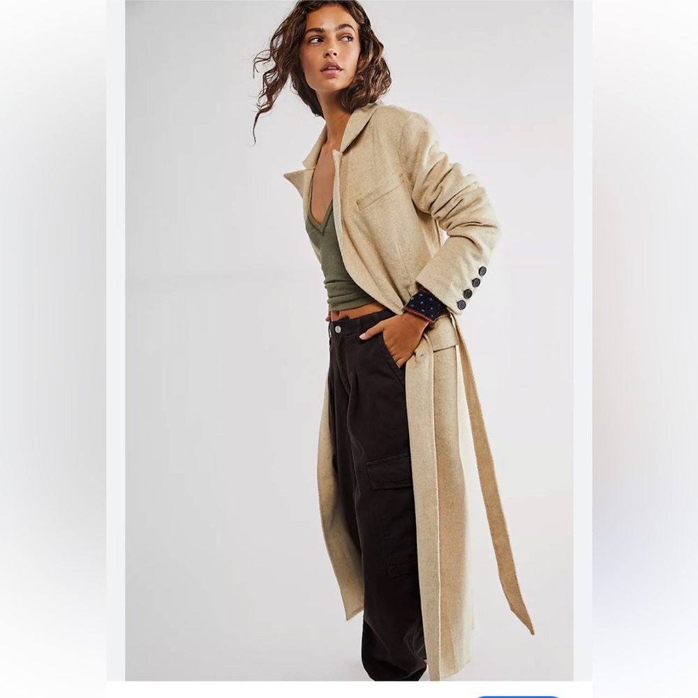 Free people Hailey Womens wool blend overcoat